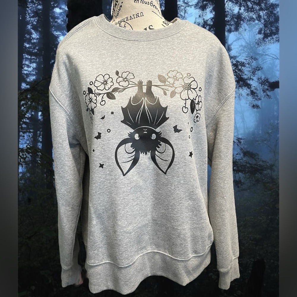 Floral Bat Sweatshirt